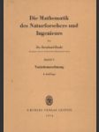 [Matematika prírodovedca a inžiniera - variačný počet] Die Mathematik des Naturforschers und Ingenieurs - Variationsrechnung - náhled