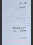 Denníky 1930 - 1939 - sidor karol - náhled