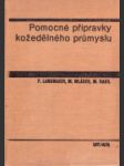 Pomocné přípravky kožedělného průmyslu - náhled