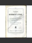 Časopis pro pěstování mathematiky a fysiky, ročník 37, 1907-1908, číslo I-V. (časopis, matematika, fyzika) - náhled