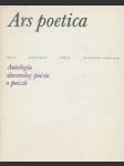 Ars poetica - náhled