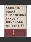 Sborník prací filosofické fakulty Brněnské university, roč. XIV./1965 (Sborník prací - dějiny umění) - náhled