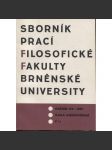 Sborník prací filosofické fakulty Brněnské university, roč. XV./1967 (Sborník prací - dějiny umění) - náhled