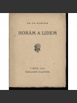 Horám a lidem (poezie, podpis Fr. Kubíček) - náhled