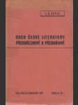 Duch české literatury předbřeznové a předmájové. Ideové proudy a osobnosti 1825-1858 - náhled