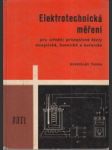 Elektrotechnická měření pro střední průmyslové školy - náhled