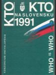 Kto je kto na Slovensku 1991 - náhled