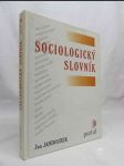 Sociologický slovník - náhled