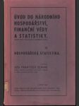 Úvod do národního hospodářství, finanční vědy a statistiky III. - náhled