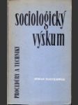 Sociologický výskum - náhled