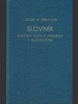 Slovník cudzích slov a výrazov v slovenčine  - náhled