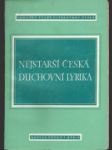 Nejstarší česká duchovní lyrika - náhled