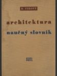 Architektura, naučný slovník - náhled