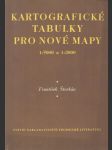 Kartografické tabulky pro nové mapy 1:5000 a 1:2000 - náhled