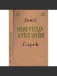 Méně výstav a více umění [Josef Čapek - Výběr z výtvarných referátů - Lidové noviny 1921-1939] - náhled