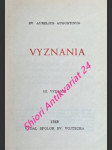 Vyznania - sv. aurelius augustinus - náhled