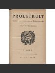 Proletkult, rok I., sv. I. (1922/1923; celkově I. půlročník) [Týdeník KSČ pro proletářskou kulturu; proletářské umění; revue, časopis, komunismus, komunisté, proletáři mj. i Devětsil] - náhled