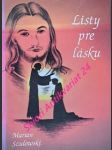 Listy pre lásku - szulowski marian - náhled