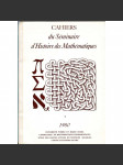 Cahiers du Séminaire d'Histoire des Mathématiques, č. 1/1980 [historie, dějiny matematiky; dějiny vědy; matematika] - náhled