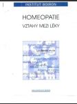 Homeopatie - vztahy mezi léky - náhled