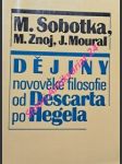 Dějiny novověké filosofie od descarta po hegela - sobotka milan / znoj milan / moural josef - náhled