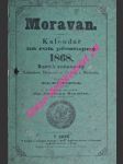 MORAVAN - Kalendář na rok přestupný 1868 - náhled