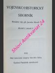 Vojensko historický sborník - ročník i. svazek 1 - kolektiv autorů - náhled