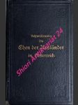 Die Ehen der Ausländer in Oesterreich und der Oesterreicher im Auslande - SCHWILLINSKY Paulus O.S.B. - náhled