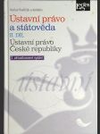 Ústavní právo a státověda II. díl: Ústavní právo České republiky - náhled