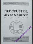 Nedopusťme, aby se zapomnělo - růžičká jiří - náhled