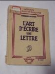 L´art d´écrire une lettre - náhled