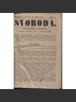 Svoboda. Politický časopis. Ročník I./1867 a Pravda. Politický časopis. Ročník I./1867 (levicová literatura) - náhled