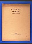 Wieniawski / noty : Housle + klavír : Legenda - náhled