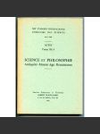 Science et philosophie: Antiquite – Moyen Age – Renaissance [= XIIe Congrés international dʾhistoire des sciences, Paris 1968; Actes; Tome III A] [věda a filosofie, dějiny vědy, starověk, středověk a renesance] - náhled