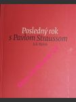 Posledný rok s pavlom straussom - záznamy zo zápisníka jún 1993 - máj 1994 - rybák julo - náhled