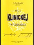 State z klinickej psychológie - náhled