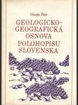 Geologicko - geografická osnova polohopisu Slovenska - náhled