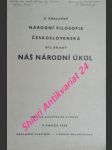 Národní filosofie československá - díl ii. - náš národní úkol - chalupný emanuel - náhled