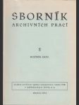 Sborník archivních prací 2: ročník XXIV. - náhled