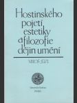 Hostinského pojetí estetiky a filozofie dějin umění - náhled