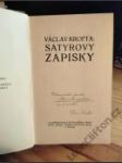 Satyrovy zápisky (PODPIS) / Polní růže (PODPIS) / Cestou na Parnass - náhled