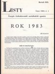 Kompletní ročník dvouměsíčník  listy -časopis československé socialistické opozice -ročník xiii   . -1983 - náhled