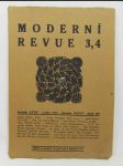 Moderní Revue 3, 4, ročník 27, svazek XXXVI, sešit 297 - náhled