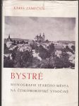 Bystré - Monografie starého města na Českomoravské Vysočině - náhled