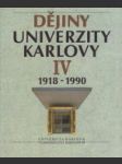 Dějiny Univerzity Karlovy IV. - náhled