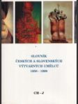 Slovník českých a slovenských výtvarných umělců 1950-1999 - náhled