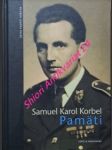 Pamäti - korbel samuel karol - náhled