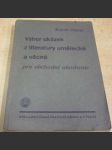 Výbor ukázek z literatury umělecké a věcné pro obchodní akademie - náhled