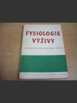 Fysiologie výživy. Učební text pro vyšší školy výživy - náhled