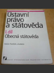 Ústavní právo a státověda I. díl. - náhled